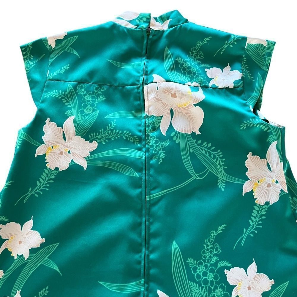 Vintage Otaheite Honolulu Hawaiian Floral Maxi Dress - Picture 4 of 9